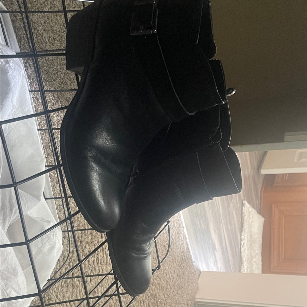 Vince Camuto Sleek Black Ankle Booties